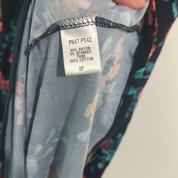 Floral Tiered Faux Wrap Knit Maxi Dress - Picture 5 of 8